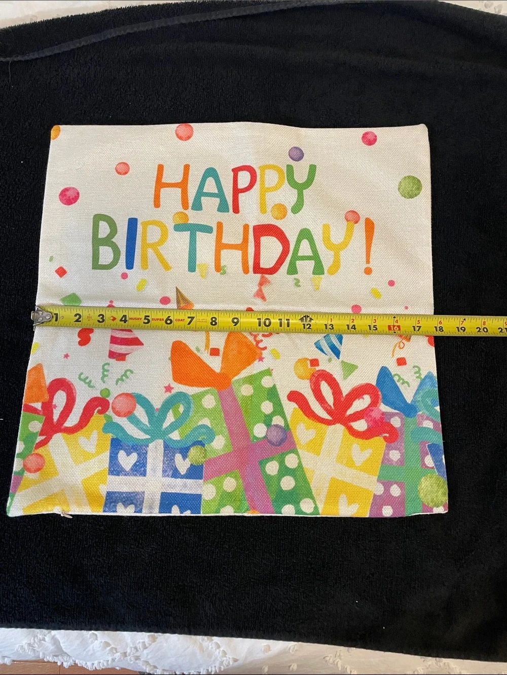 Birthday Party Pillow Cover - Colorful Happy Birthday Design indoor outdoor new